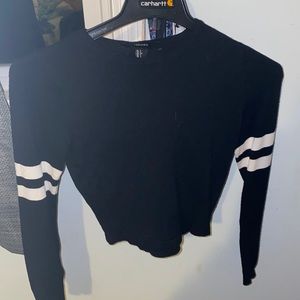 Forever21 Cropped Striped Sweater